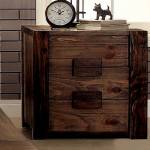 JANEIRO Night Stand - Rustic Natural Tone